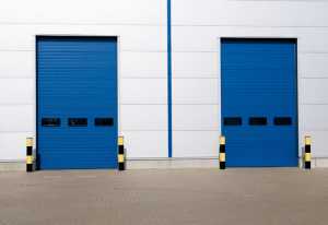 two industrial doors